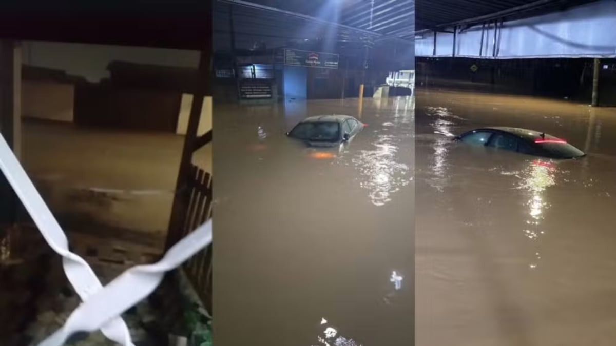 Chuva intensa provoca alagamentos e transtornos na Grande Florianópolis