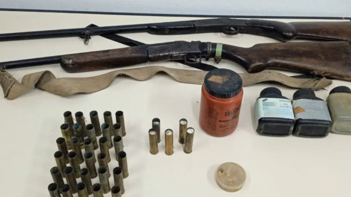 Polícia encontra armas ilegais em casa de idoso investigado por violência doméstica