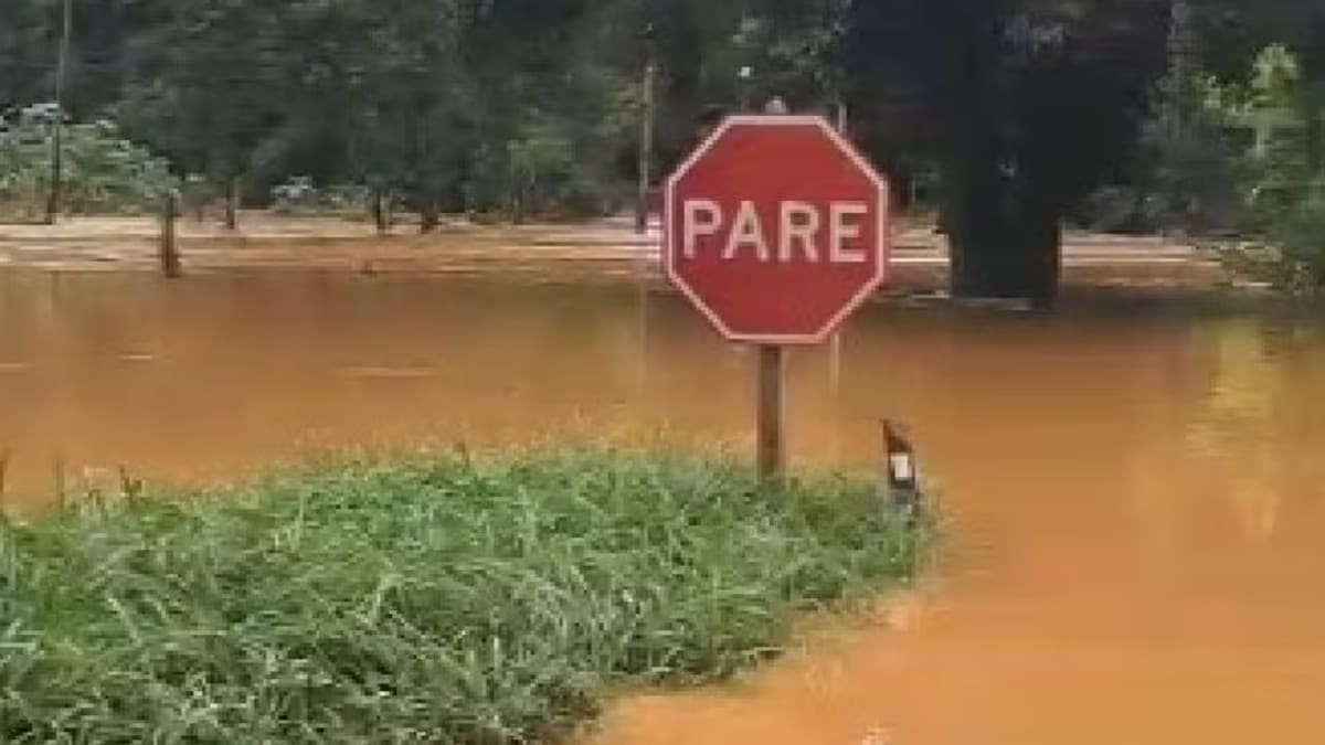 Chuva forte deixa 810 desalojados e interdita estrada em Matias Barbosa