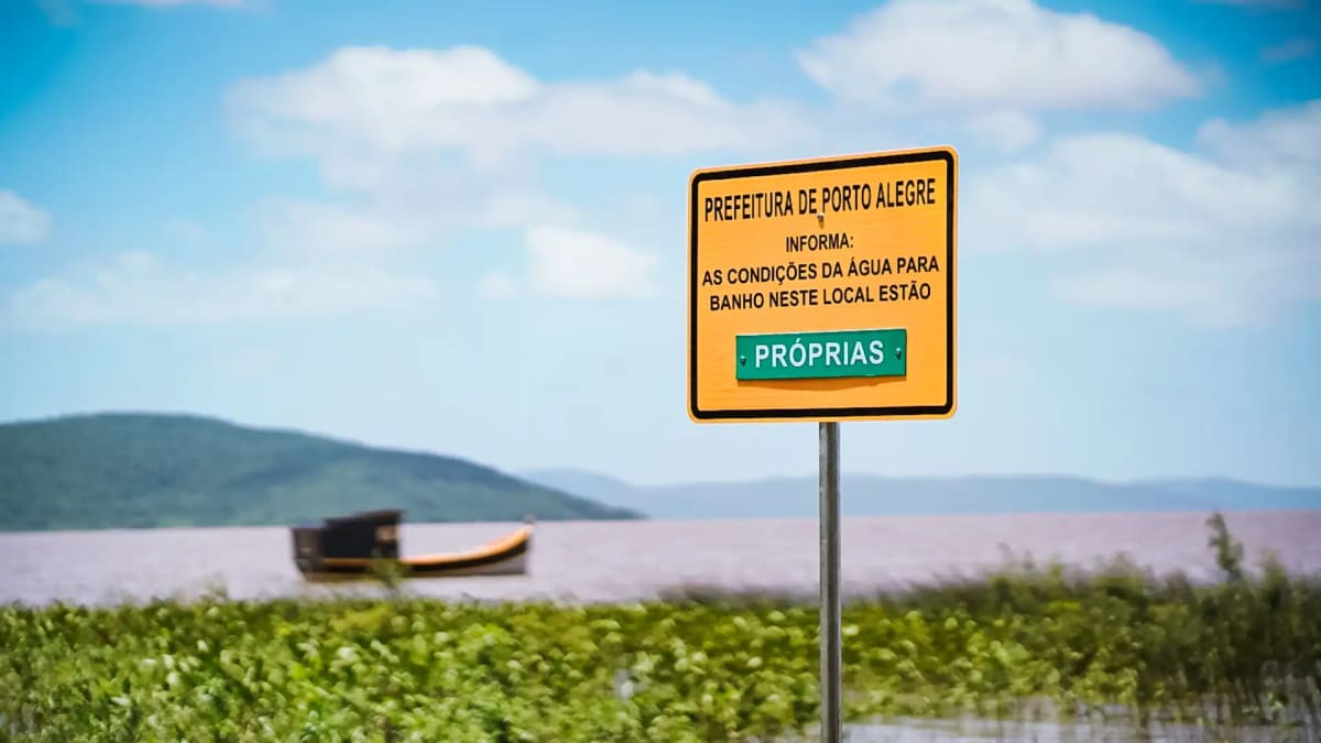 Relatório aponta ponto impróprio para banho na Orla do Guaíba em Porto Alegre