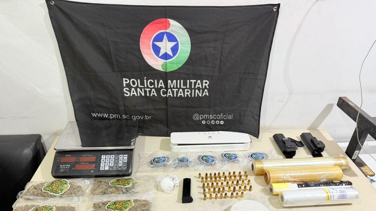 Quatro prisões por tráfico de drogas são registradas em Araranguá
