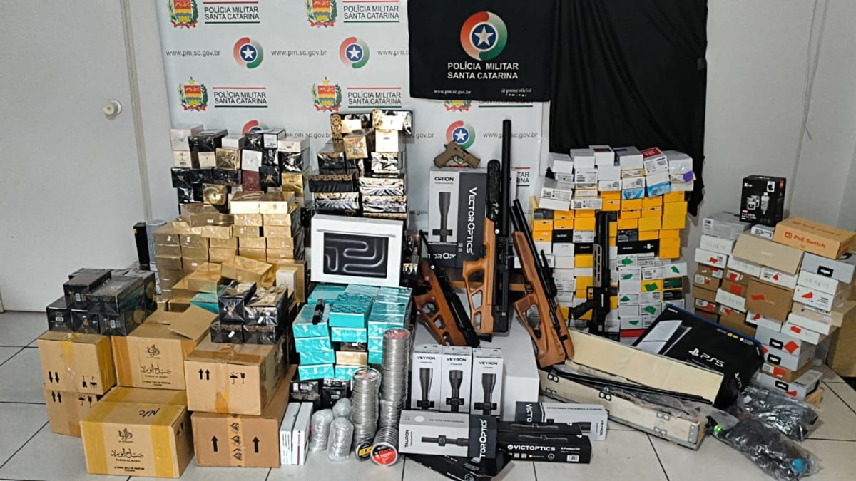 Mais de R$ 500 mil em produtos do Paraguai são apreendidos em SC