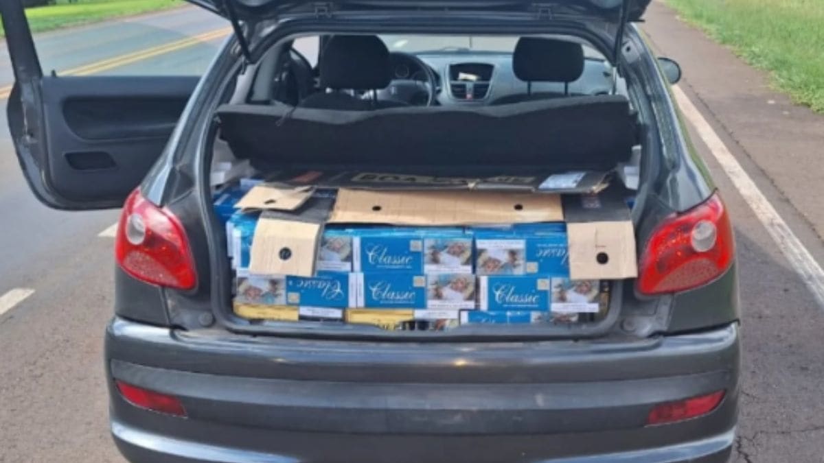 Operação conjunta apreende 5 mil maços de cigarros contrabandeados no Oeste de SC