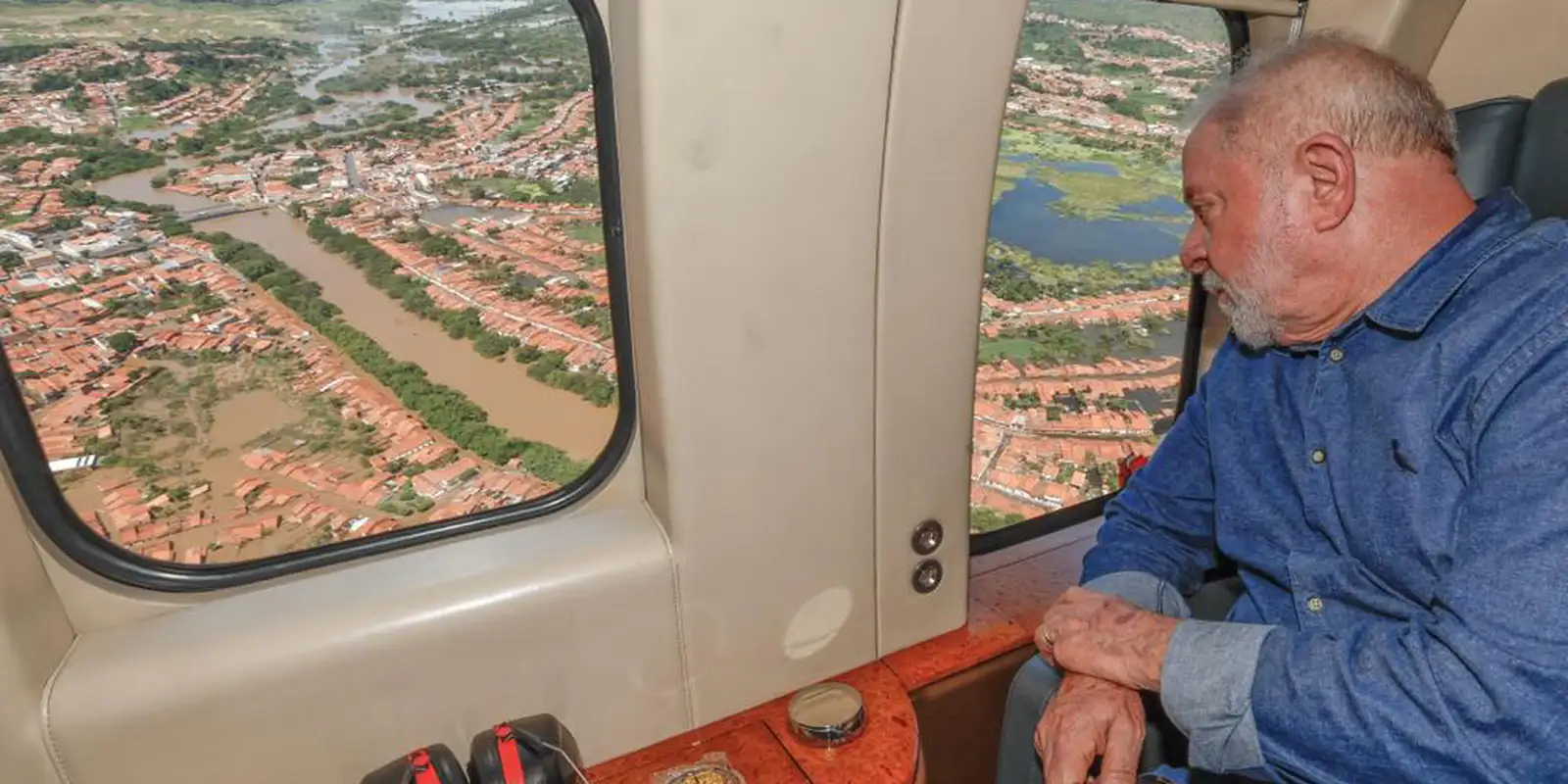 Lula sobrevoa áreas afetadas por chuvas na Zona da Mata mineira