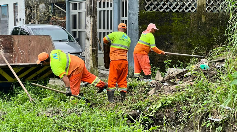 Prefeitura de Bertioga intensifica ações de zeladoria e drenagem após fortes chuvas