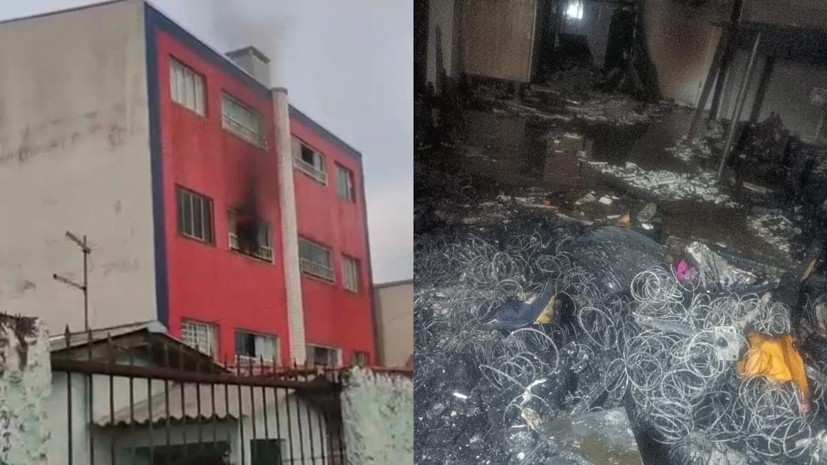 Incêndio destrói apartamento em Pinhais e cachorro é resgatado com queimaduras