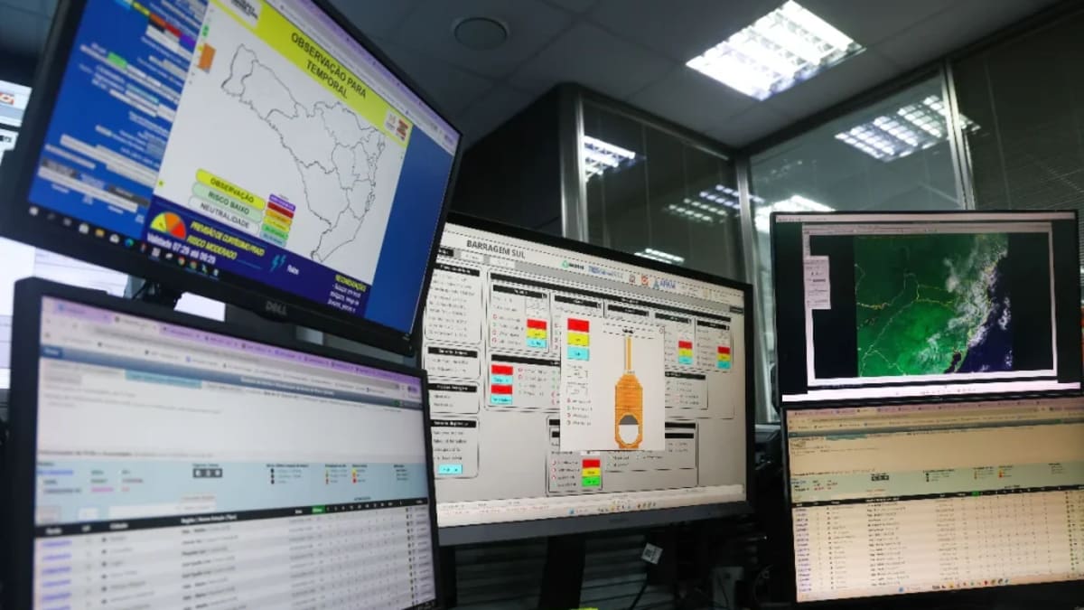 Simulado testa fechamento das comportas e operação das barragens no Alto Vale do Itajaí