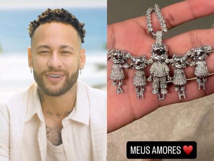 Pingente de Neymar com inicial “A” gera questionamentos, mas a gente te explica