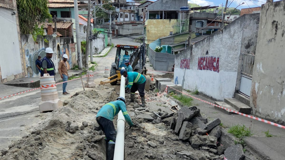 São Gonçalo recebe obras para modernizar sistema de distribuição de água em dois bairros
