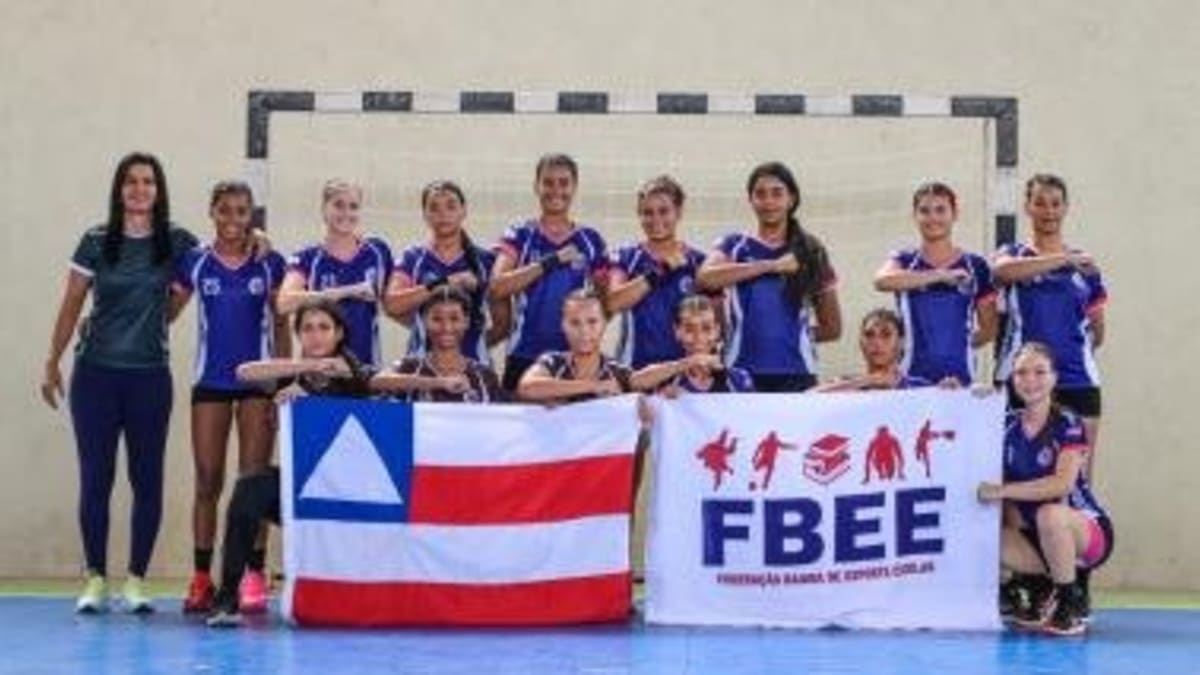 Bahia conquista bronze no handebol masculino nos Jogos Escolares Brasileiros Sub-18