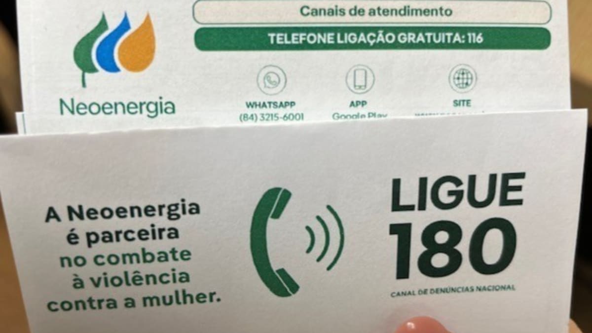 Neoenergia Coelba divulga número 180 contra violência às mulheres nas contas de energia na Bahia