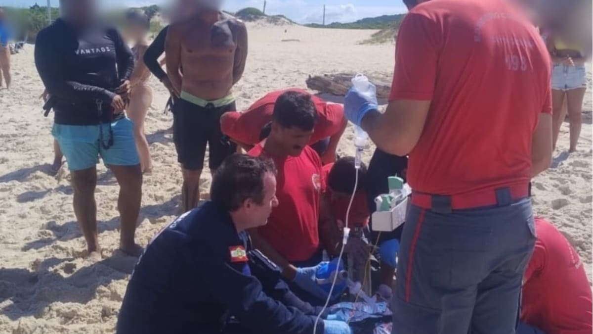 Homem é reanimado após afogamento na Praia do Campeche