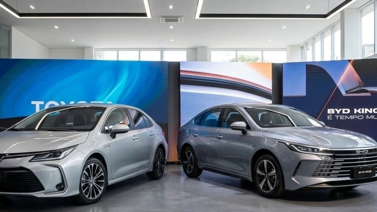 Toyota Corolla híbrido reduz preço para R$ 128 mil e intensifica disputa com BYD King