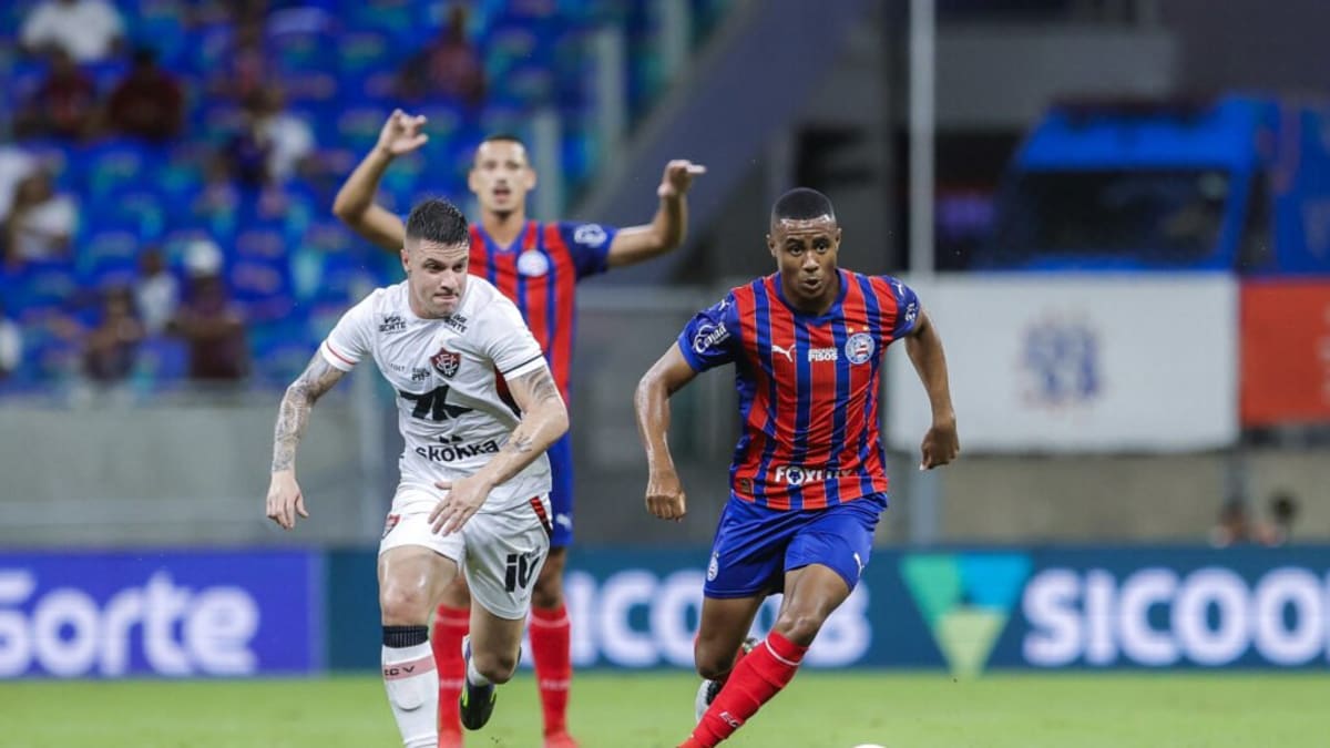 Bahia empata com Vitória em 1 a 1 na Arena Fonte Nova pela Série A