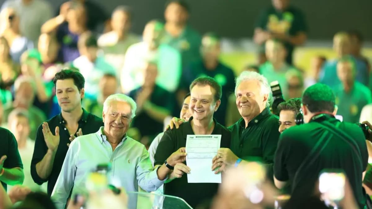 Daniel Vilela lança pré-candidatura ao governo e Ronaldo Caiado filia-se ao PSD em Jaraguá