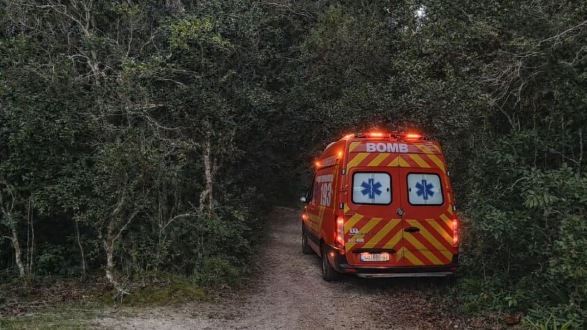Homem é resgatado após ser esfaqueado durante assalto e abandonado em mata de Santa Catarina