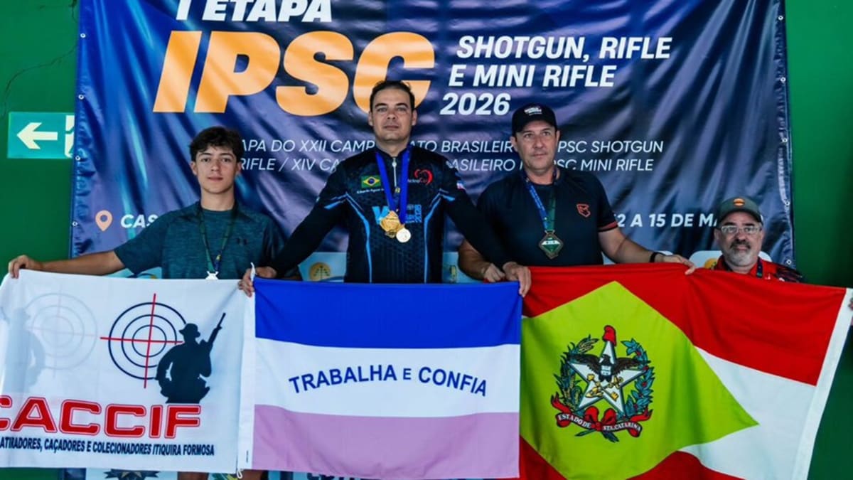 Carlos Eduardo Aguiar vence primeira etapa do Campeonato Brasileiro de Tiro Prático
