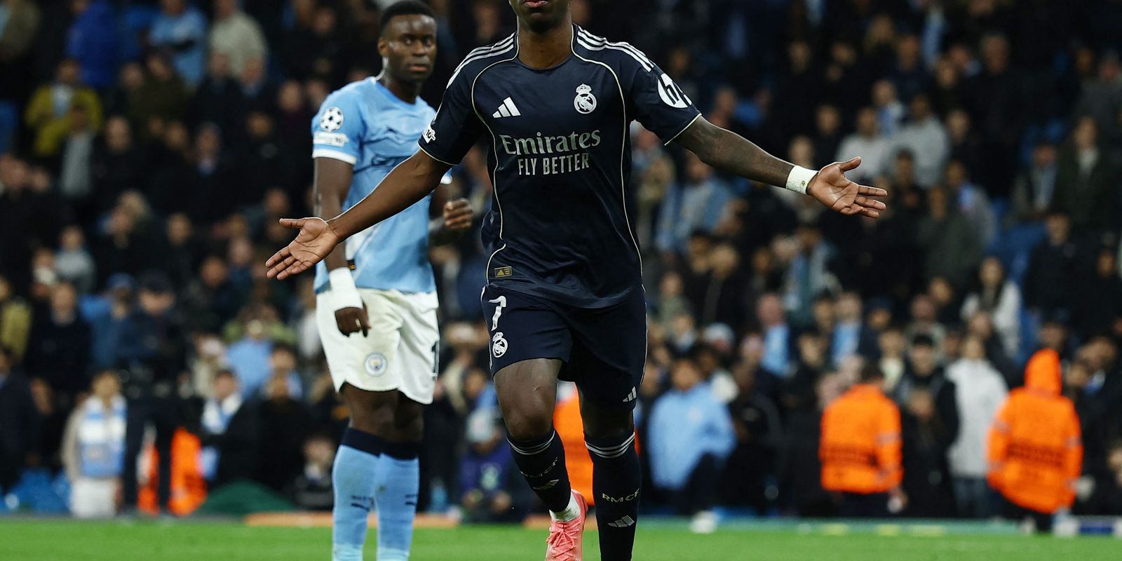 Vinicius Júnior lidera Real Madrid às quartas da Liga dos Campeões