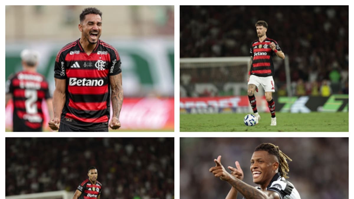 Jogadores do Flamengo e Botafogo se apresentam para amistosos da seleção brasileira nos EUA