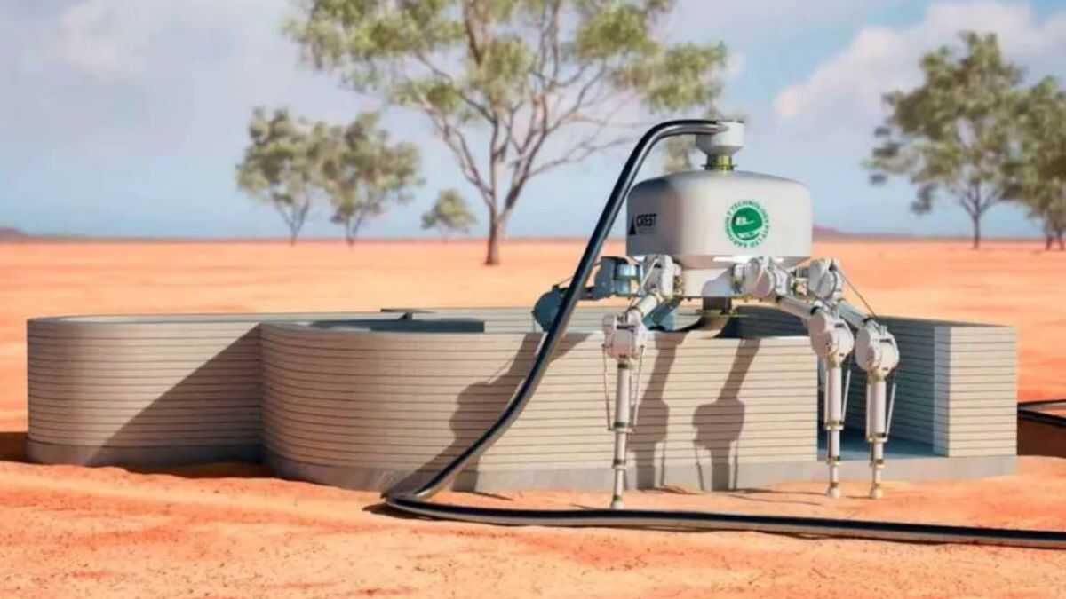 Robô Charlotte constrói casas de 200 m² em um dia usando resíduos reciclados