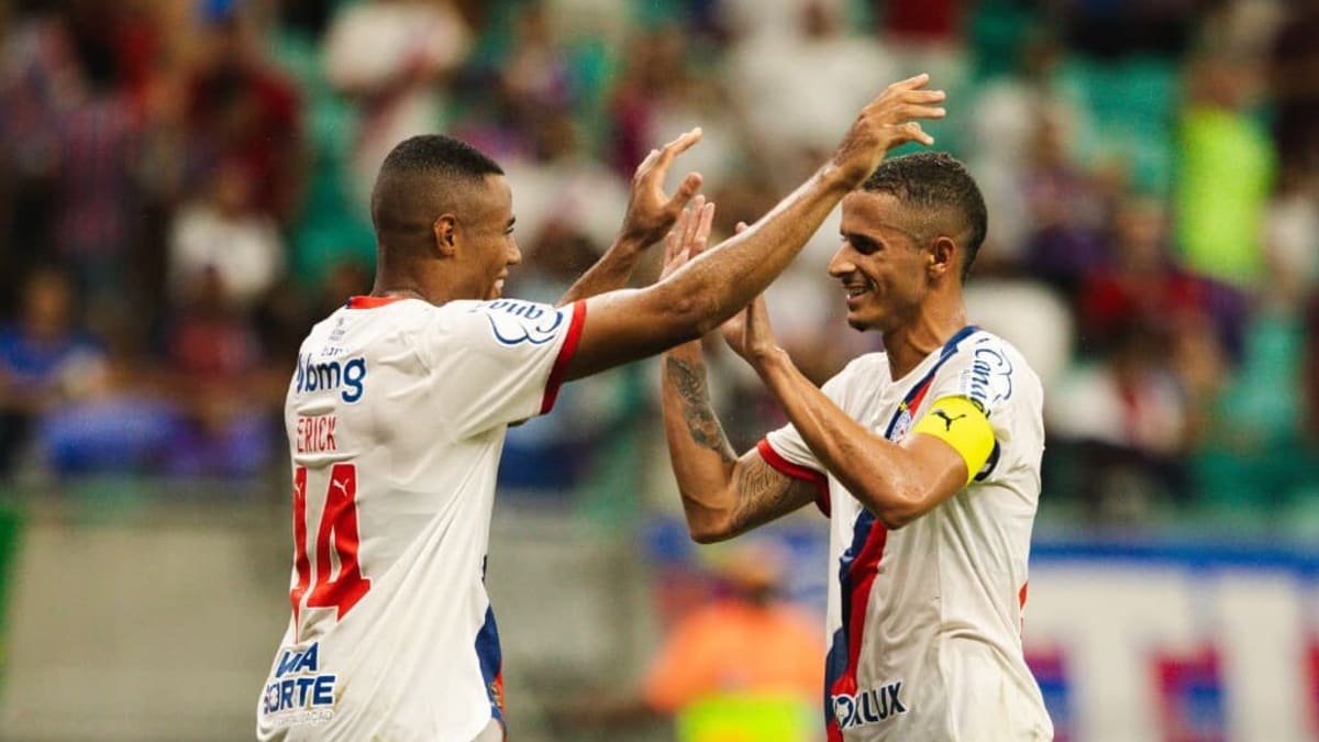 Bahia vence Red Bull Bragantino por 2 a 0 na Arena Fonte Nova pela 7ª rodada do Brasileirão