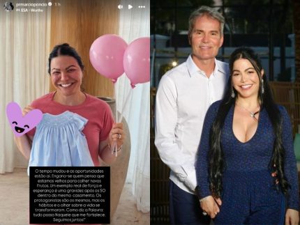 Márcio Poncio confirma gravidez de Simone aos 50 anos