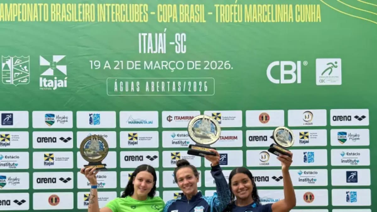 Itajaí sedia etapa do Campeonato Brasileiro de águas abertas na Praia de Cabeçudas