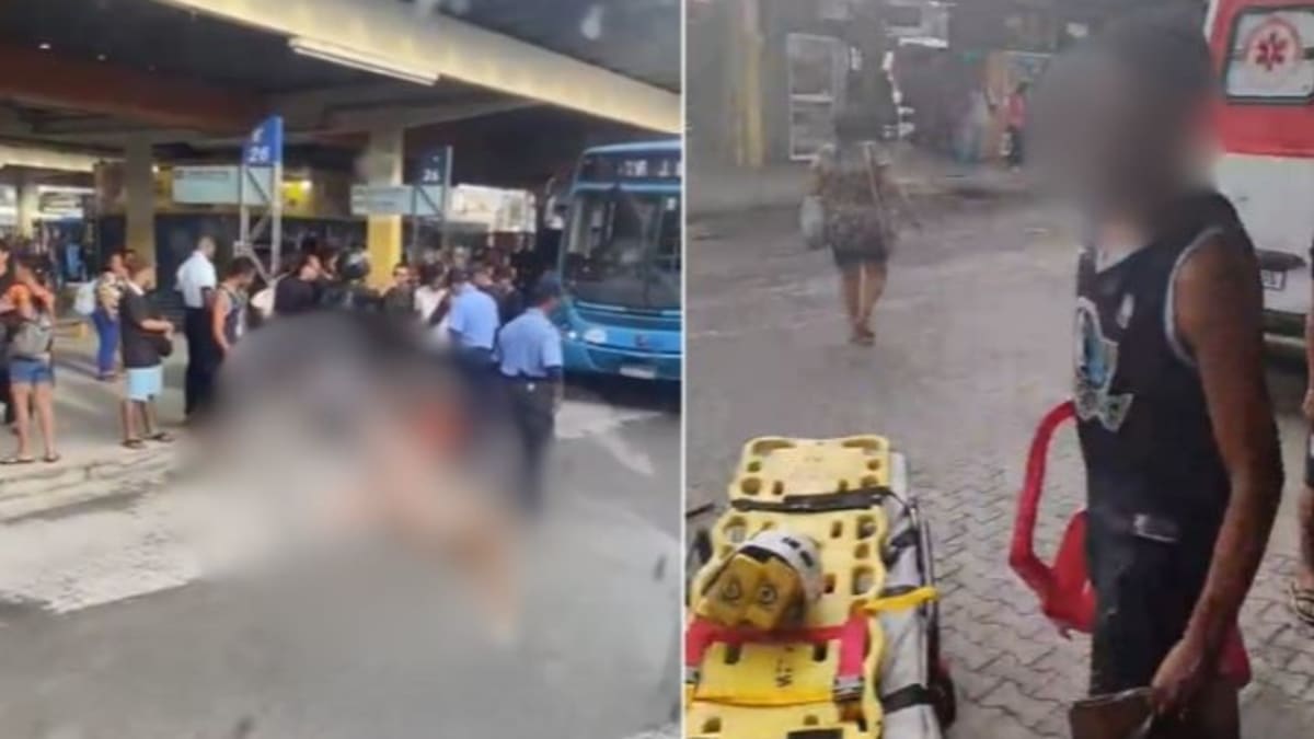 Motociclista fica ferido após cair dentro do Terminal de Carapina, na Serra