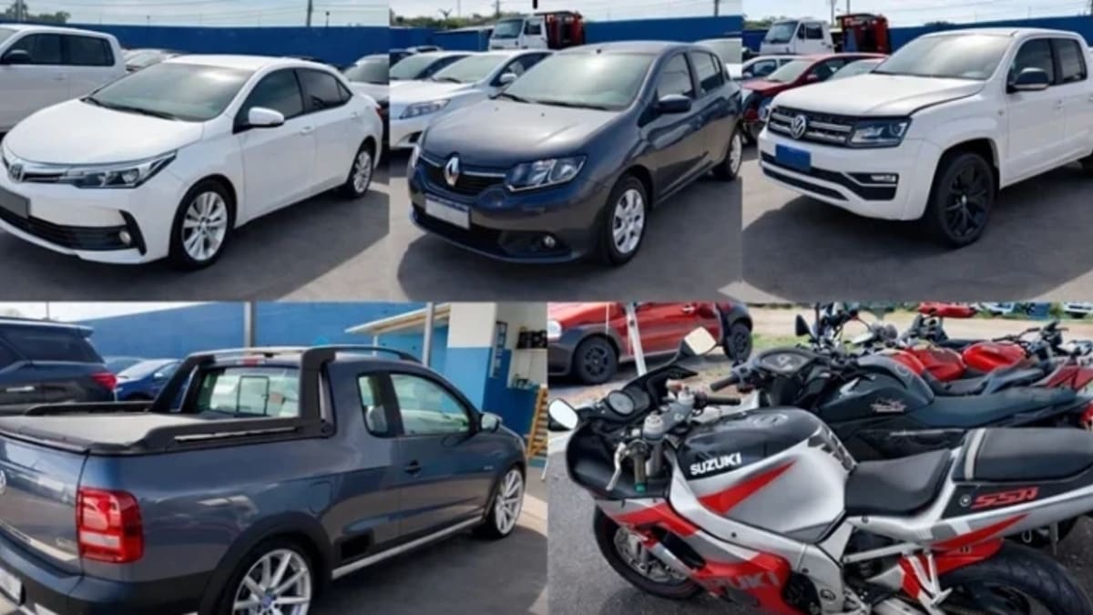 TJGO realiza leilão com 580 veículos; visitas ocorrem a partir de 23 de março