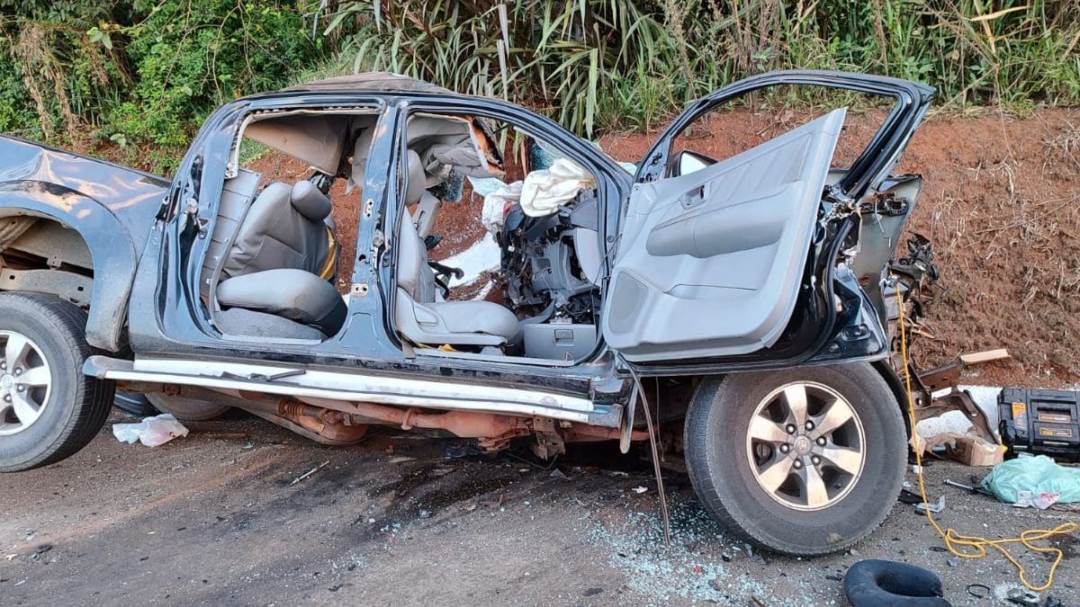 Marido, esposa e genro morrem em grave acidente em Chapecó