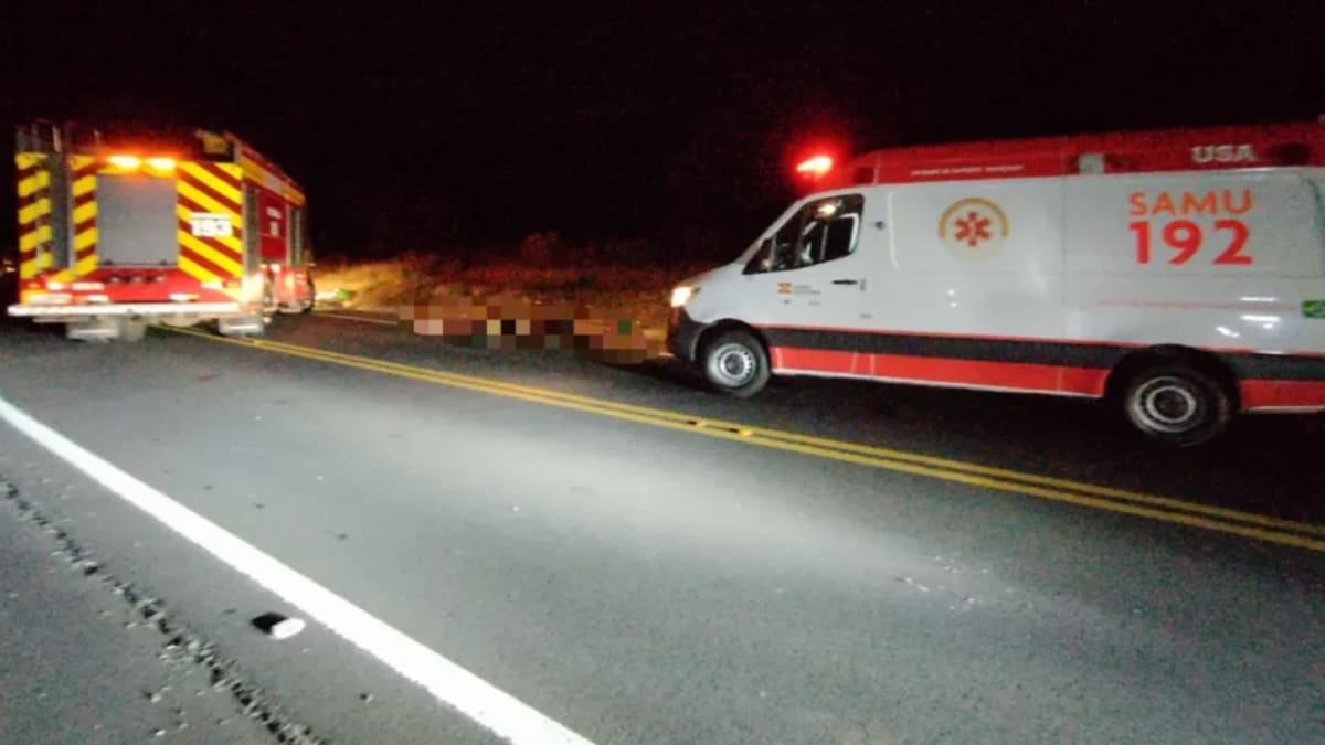 Motociclista morre após atropelar pedestre na SC-114, em São Joaquim
