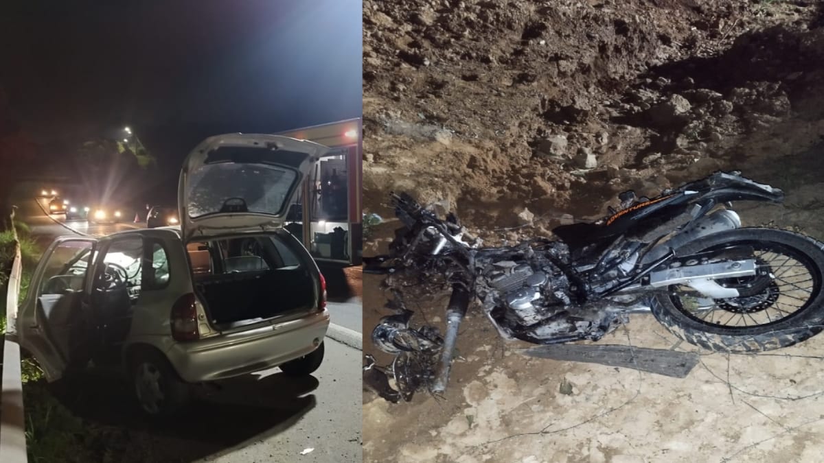 Grave acidente na SC-418 em São Bento do Sul deixa uma vítima fatal