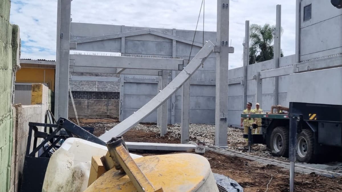 Trabalhador morre após ser atingido por viga de concreto em obra no Boqueirão