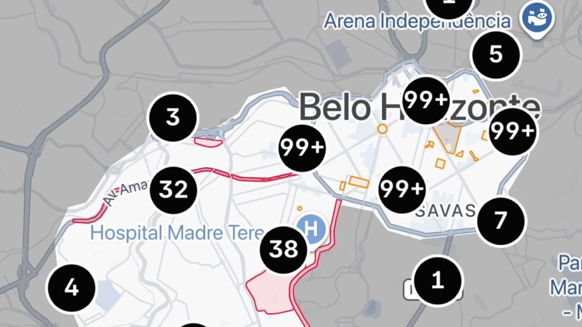 Patinetes elétricos são abandonados em diversos pontos de Belo Horizonte em menos de uma semana