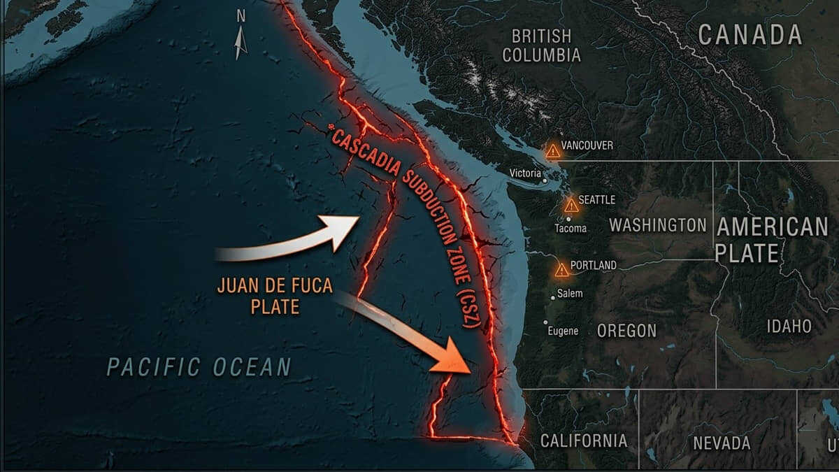 Cientistas alertam para risco de megaterremoto na Zona de Subducção de Cascadia