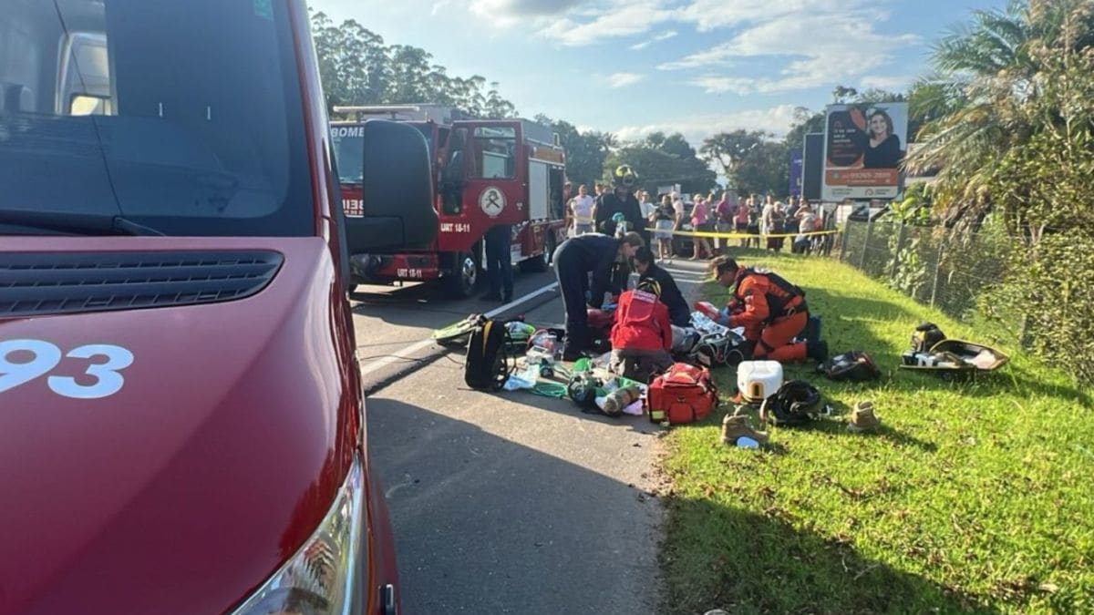 Motociclista fica gravemente ferido após acidente na SC-421 em Pomerode