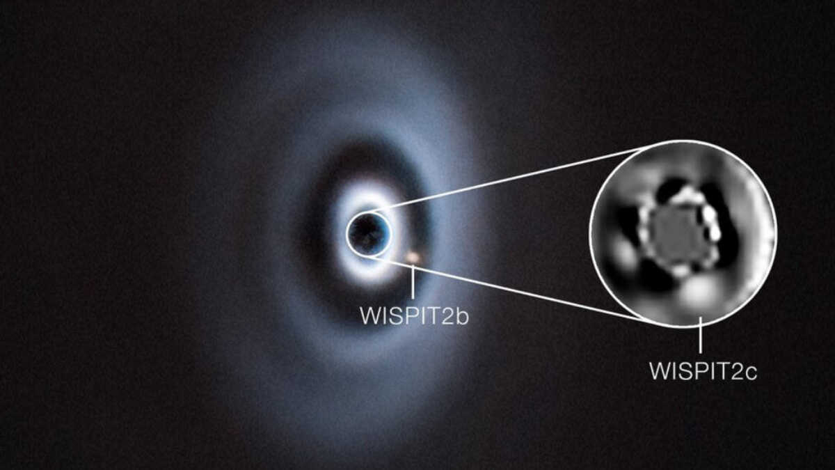 Astrônomos registram diretamente dois gigantes gasosos em formação a 437 anos-luz