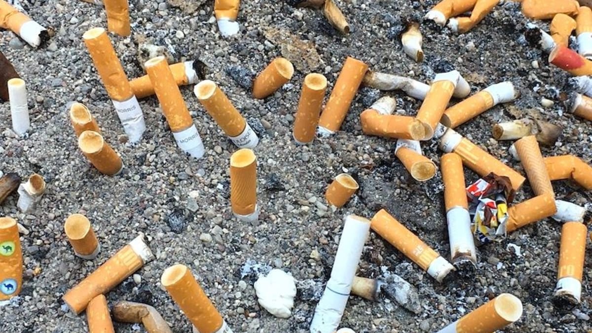 Brasil é o 4º país com mais bitucas de cigarro nas praias, aponta estudo internacional