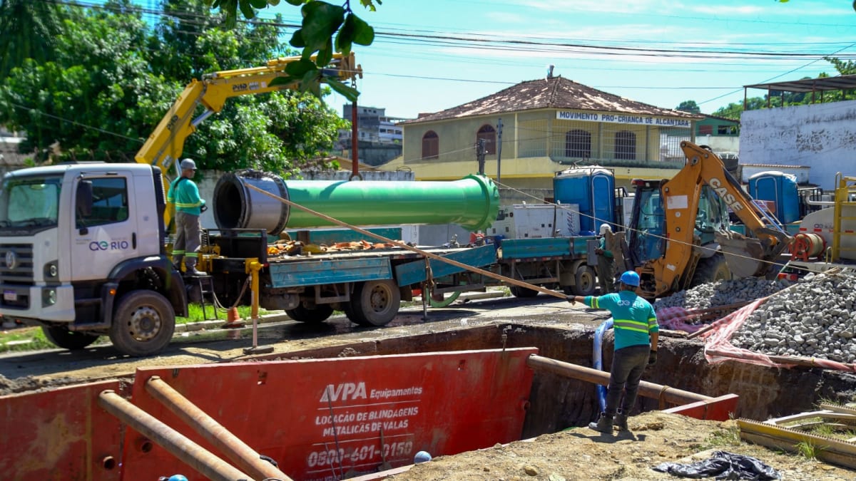 Águas do Rio realiza melhorias na rede de abastecimento durante manutenção no Sistema Imunana-Laranjal