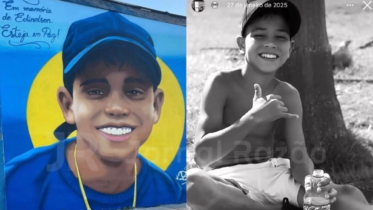 Comunidade homenageia menino de 12 anos com mural na Grande Florianópolis