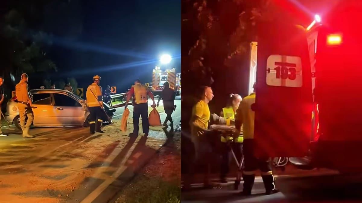 Grave acidente é registrado na SC-108 em São João Batista