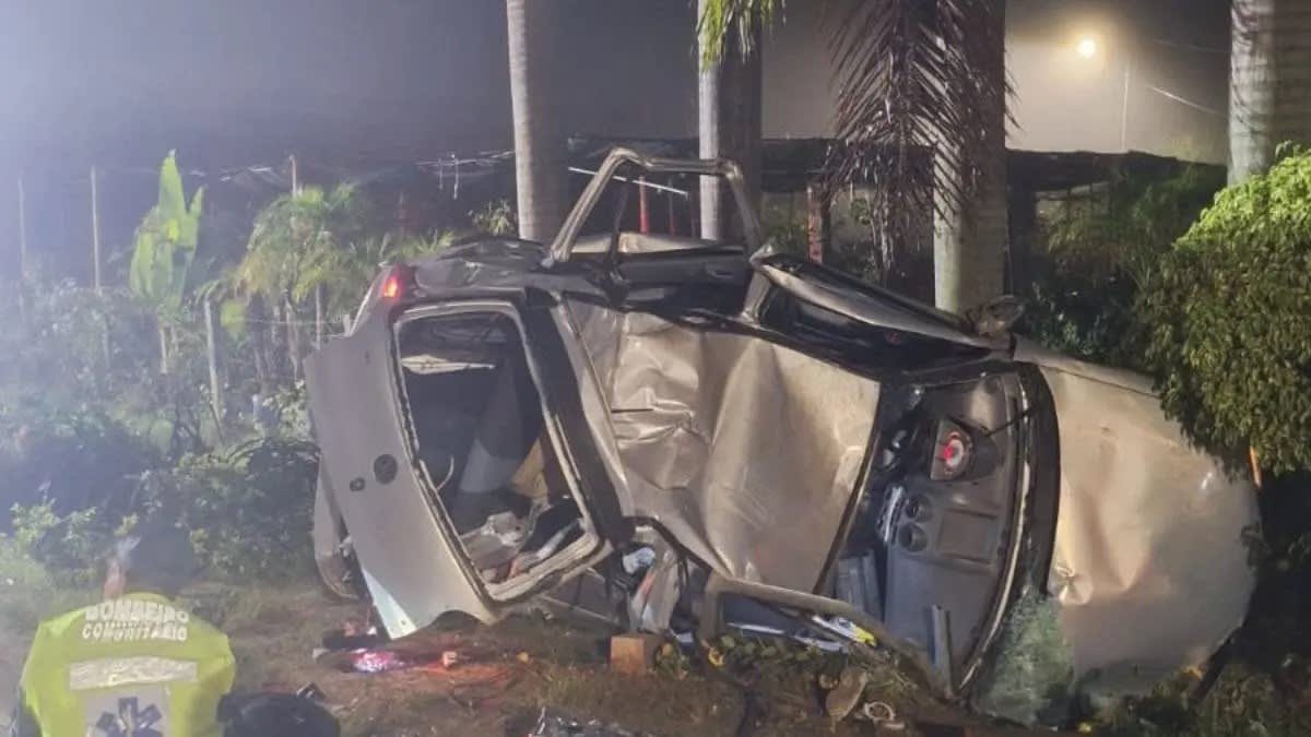 Duas jovens morrem e dois homens ficam em estado grave após acidente em Braço do Norte