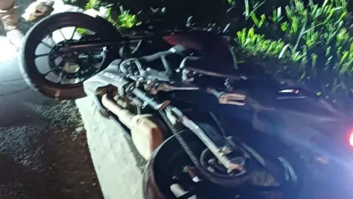 Motociclista fica gravemente ferido após acidente na BR-470 em Trombudo Central