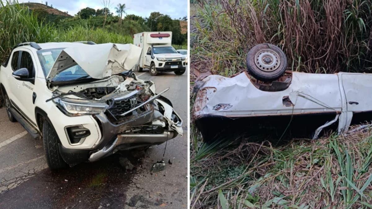 Idoso morre e quatro ficam feridos em acidente na BR-262 em Iúna