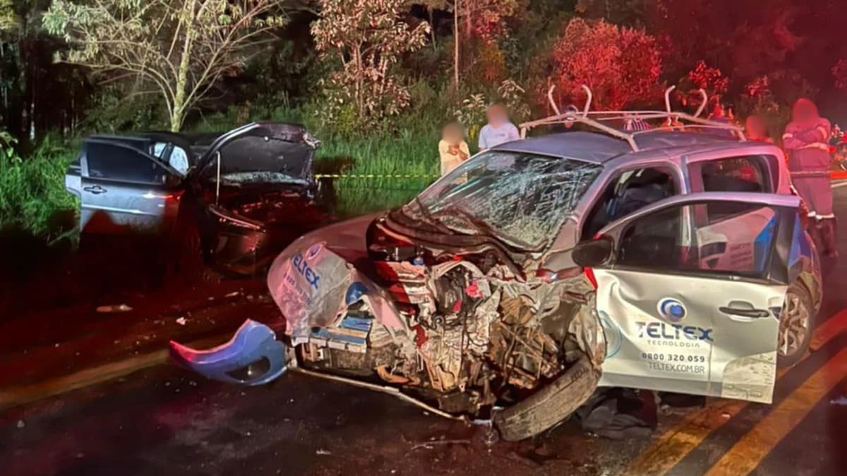 Ultrapassagem proibida causa acidente com três feridos na BR-262 em Venda Nova do Imigrante