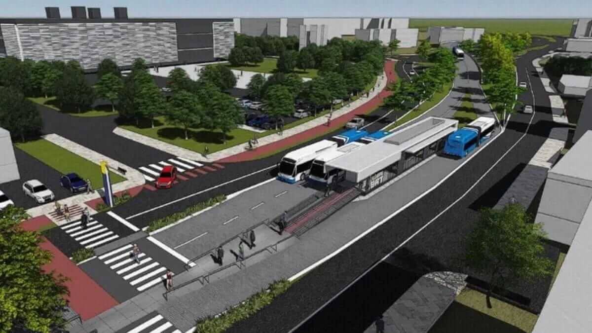 Primeiro trecho do BRT em Florianópolis ligará Centro à Trindade com início das obras previsto para 2026