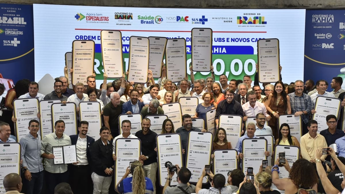 Governo federal investe R$ 146 milhões em saúde na Bahia com Novo PAC