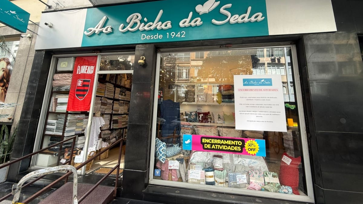 Loja tradicional Ao Bicho da Seda encerra atividades em Copacabana