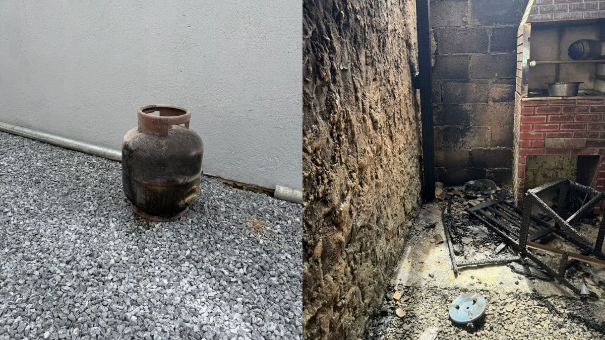 Botijão de gás pega fogo durante fritura e deixa homem ferido em Camboriú