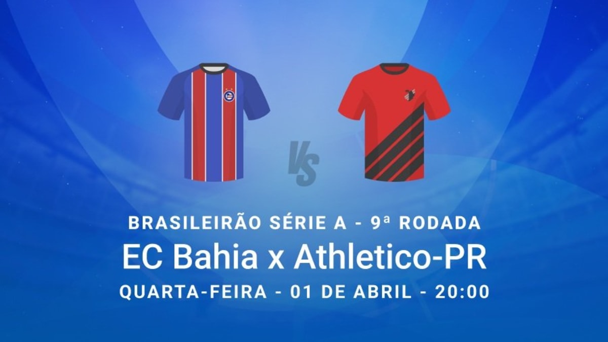 Bahia enfrenta Athletico-PR na Arena Fonte Nova em duelo direto pelo Brasileirão